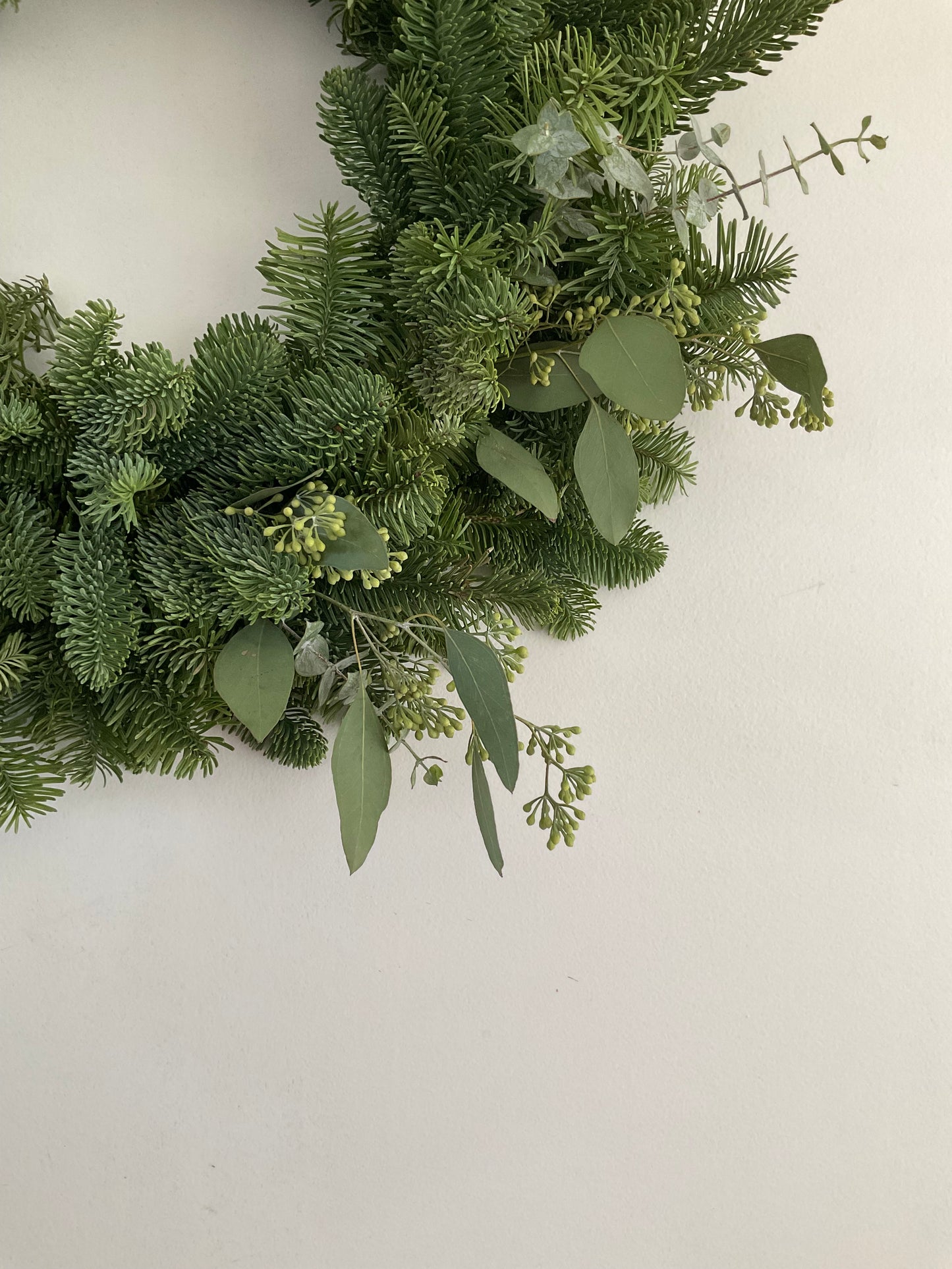 Fresh Seeded Eucalyptus & Noble Fir Wreath