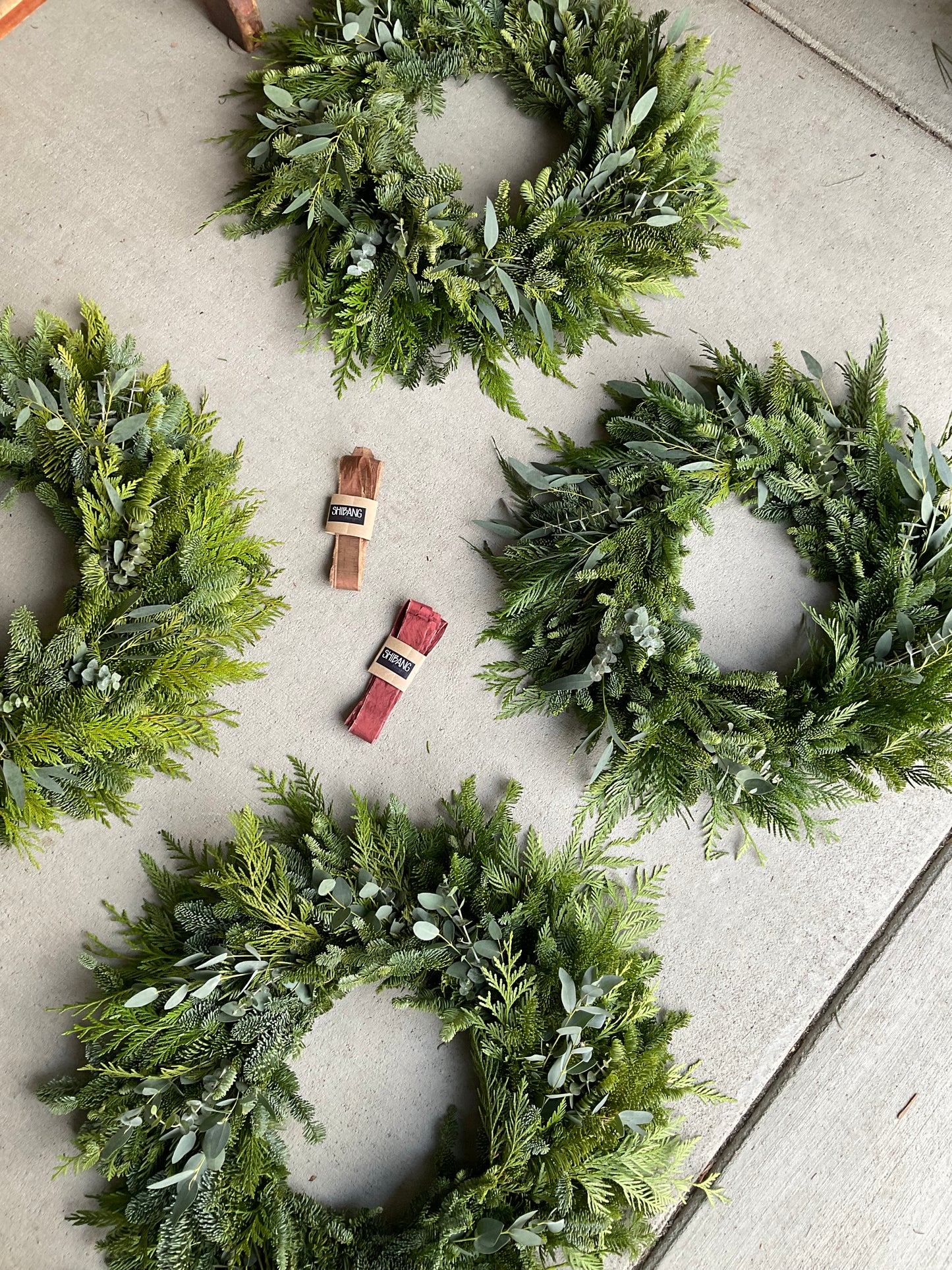 Mixed Greens & Eucalyptus Wreath