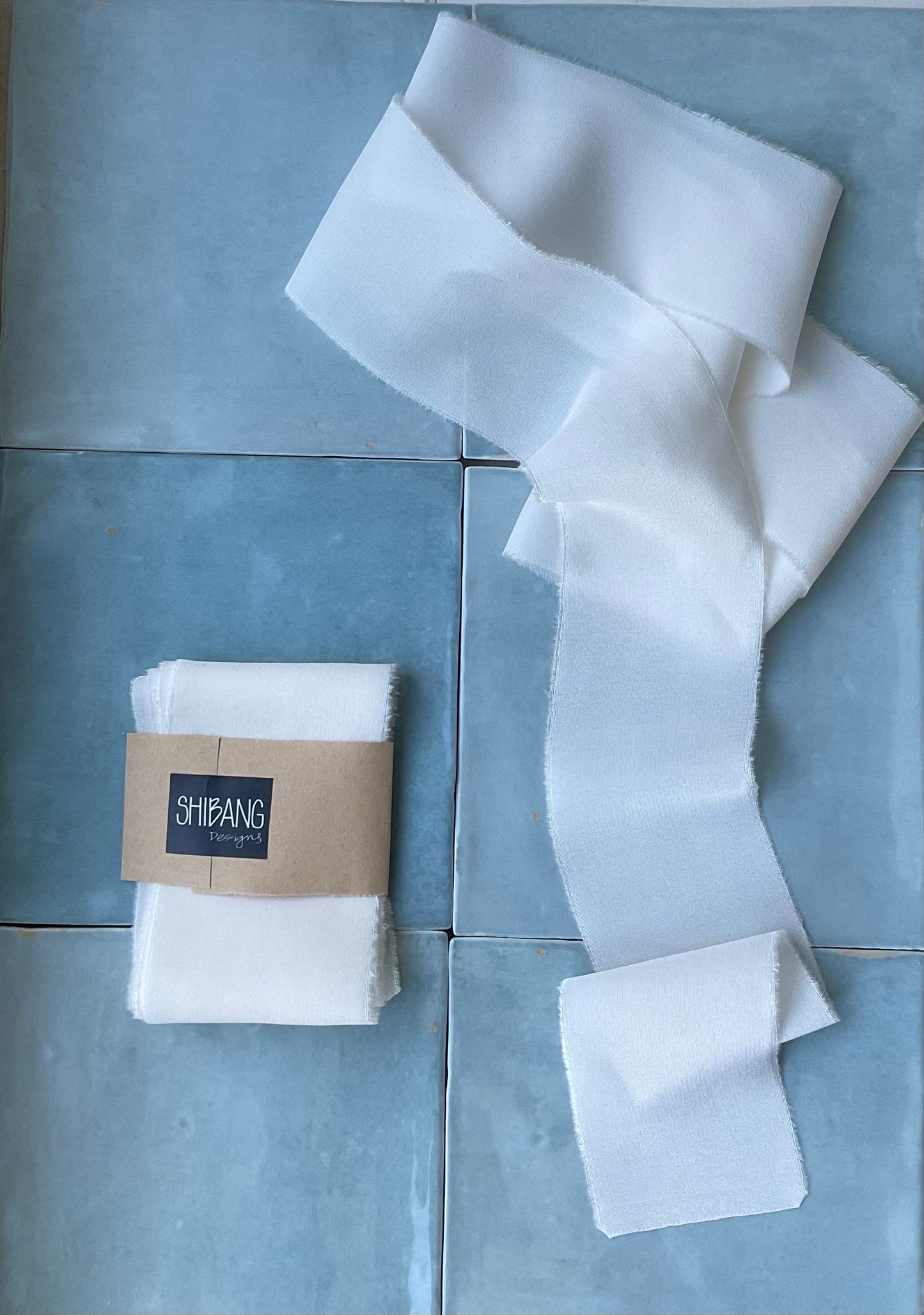 Hand Dyed Silk Ribbon - Ivory