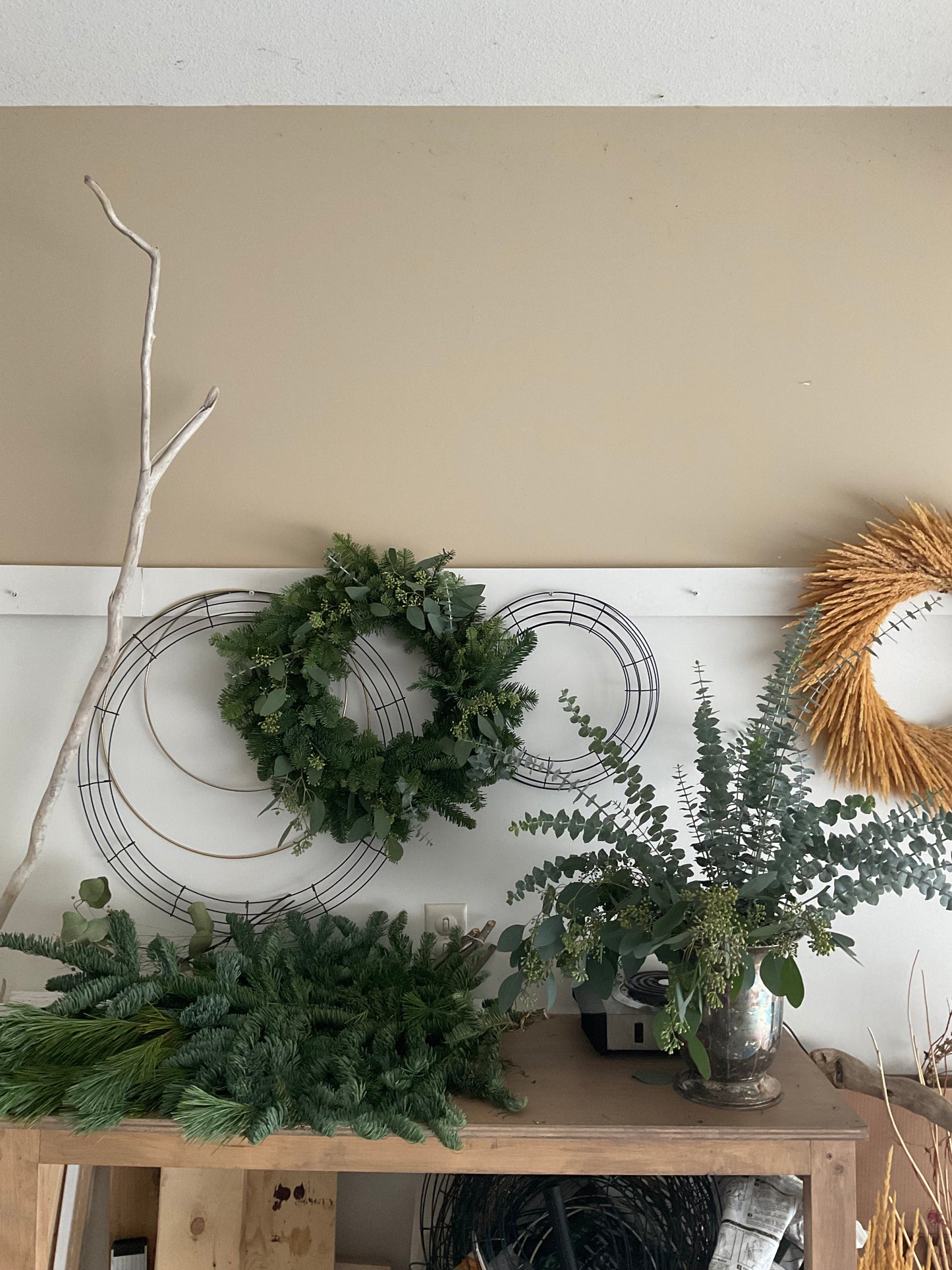 Fresh Seeded Eucalyptus & Noble Fir Wreath