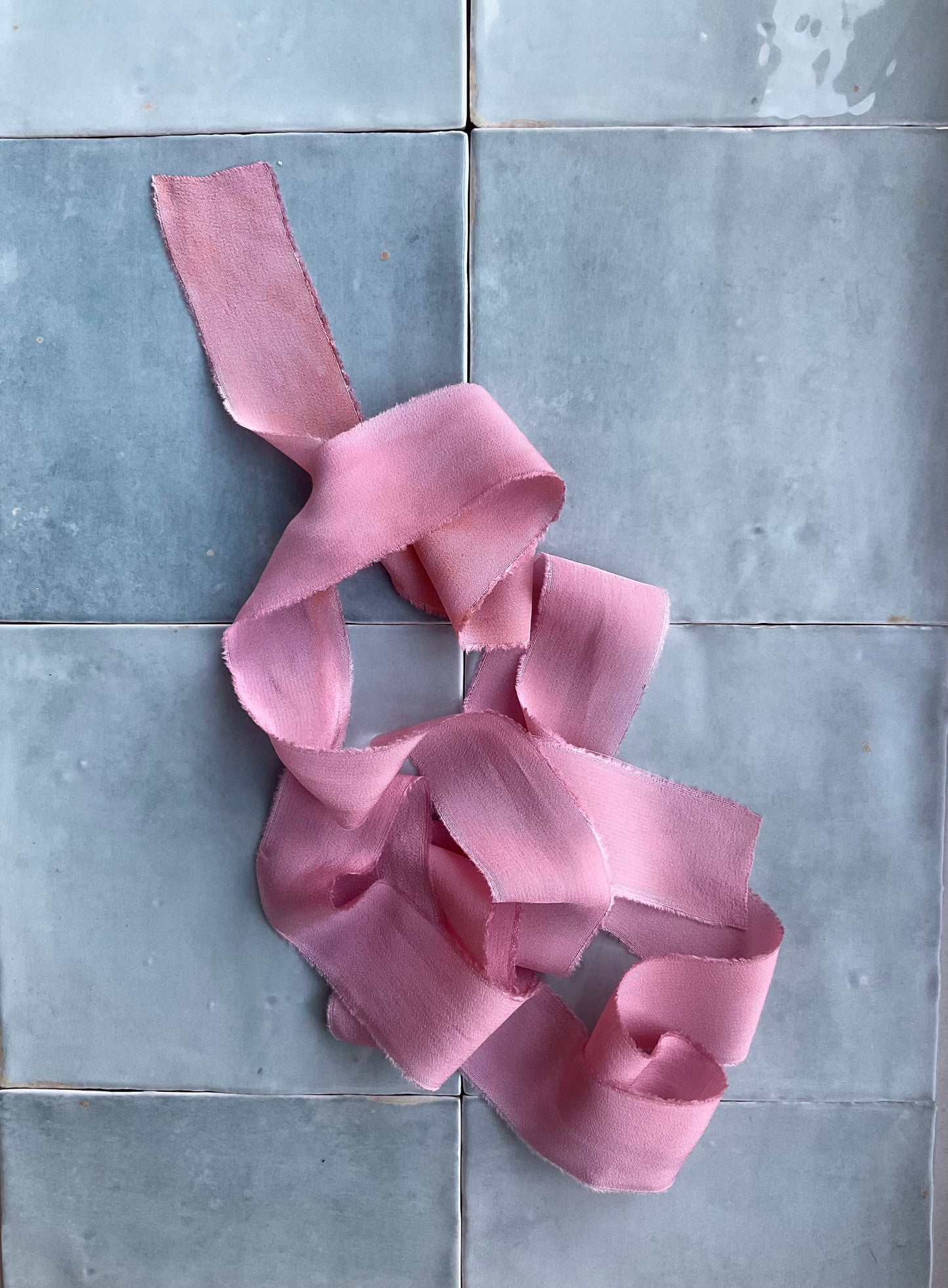 Hand Dyed Silk Ribbon - Lilac