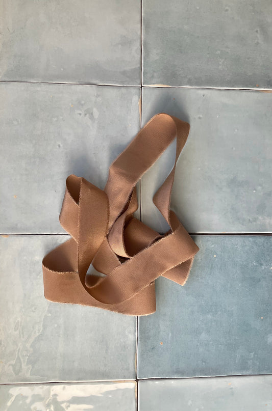 Silk Ribbon - Latte