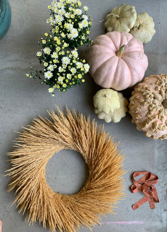 Fall Wheat Style Wreath