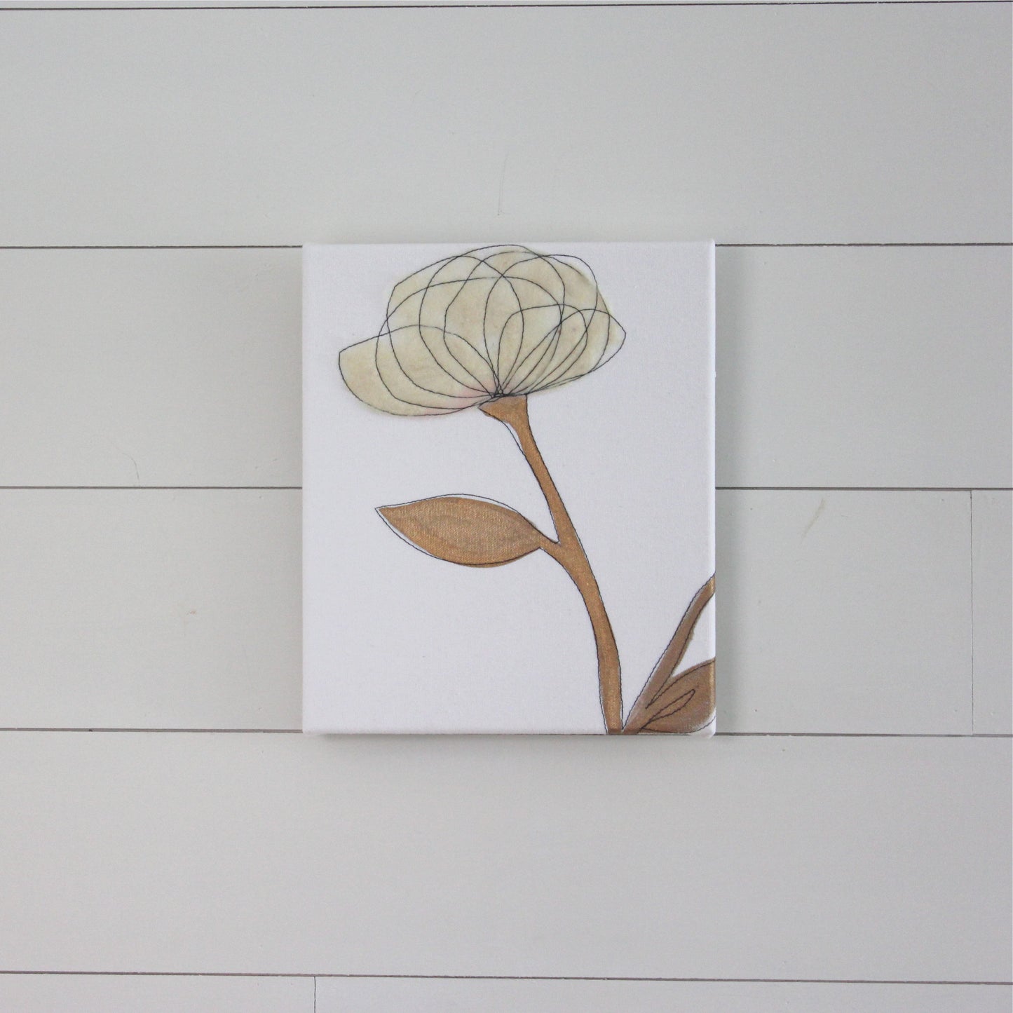 Grey & Copper Roses 10" x 12"